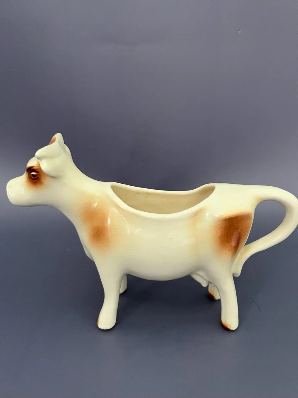 Vintage Ceramic Cow Creamer – Figural Milk Pitcher